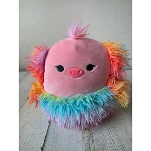 Squishmallows rainbow pig elda ostrish pillow squishy plush